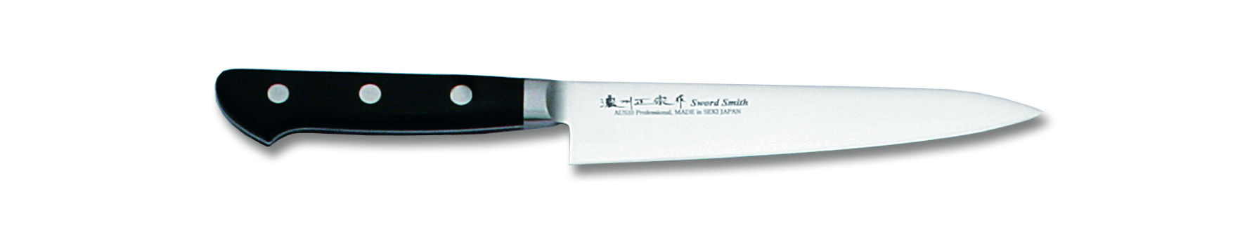 濃州正宗作 MV鋼(10A) ペティナイフ（150mm）本通し（AUS-10)