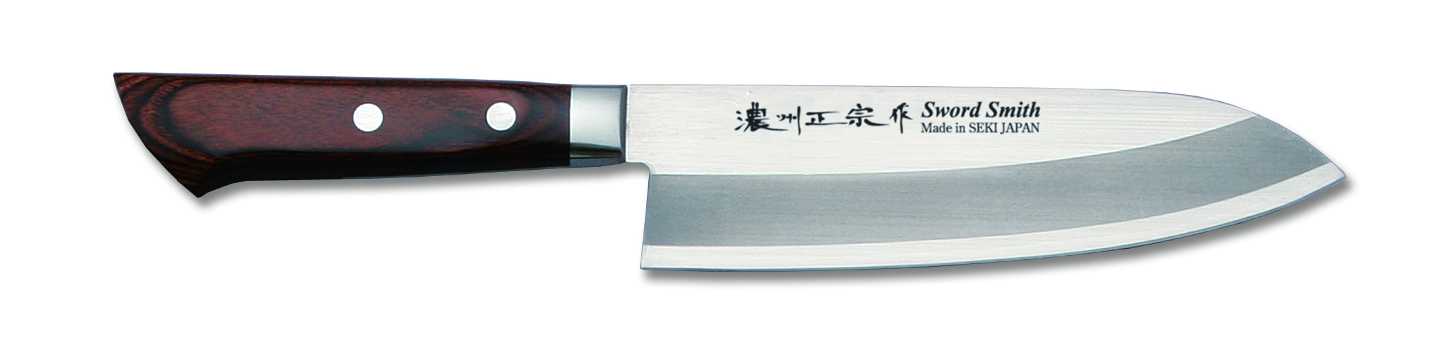 濃州正宗作 8A割込鋼 三徳包丁