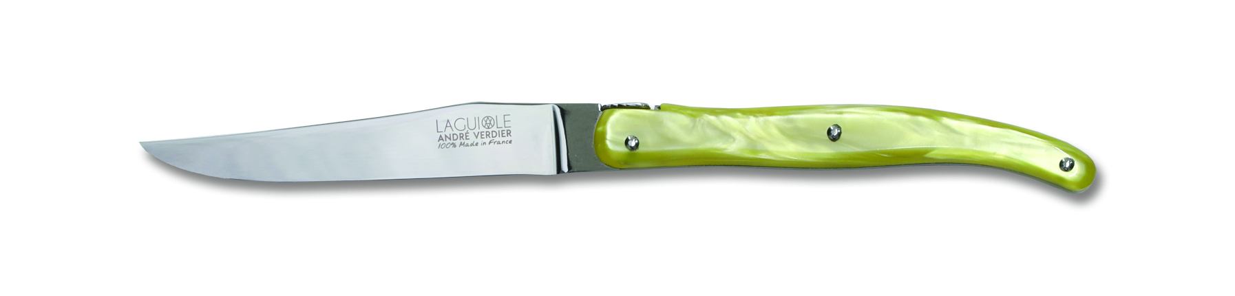 Laguiole ESSENTIEL DELUXE steak knife -Yellow-