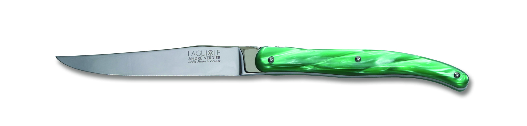 Laguiole ESSENTIEL DELUXE steak knife -Meadow green-