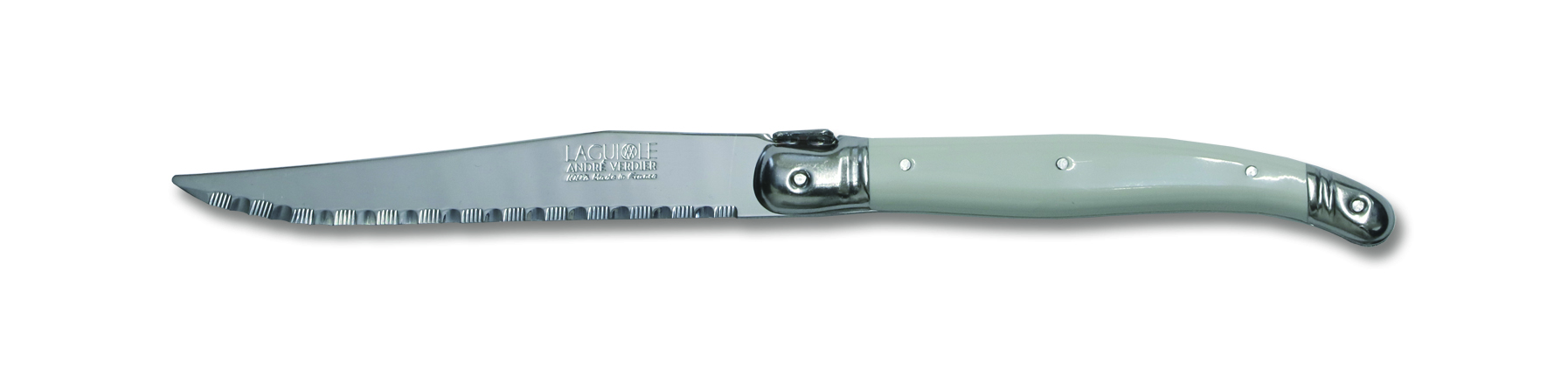 Laguiole DEBUTANT steak knife -Chalk white-