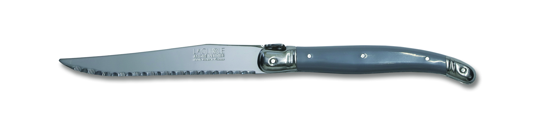 Laguiole DEBUTANT steak knife -Mouse grey-