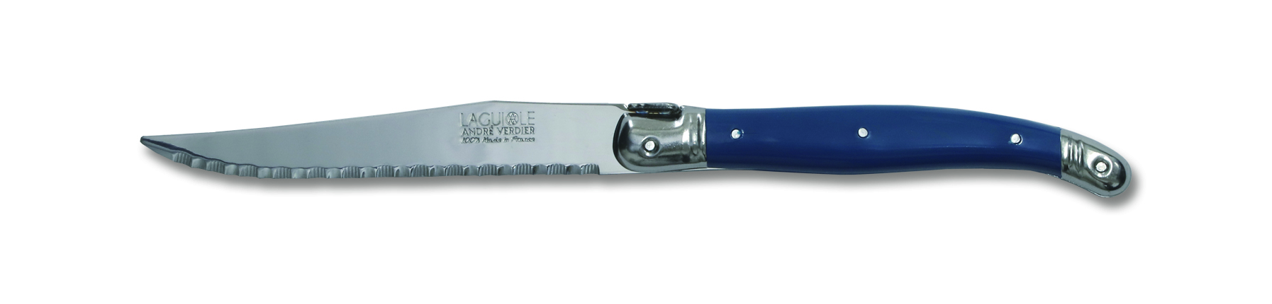 Laguiole DEBUTANT steak knife -Duck blue-